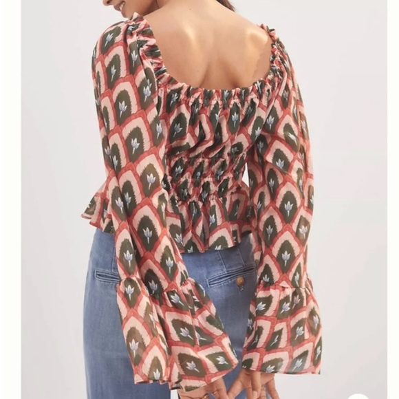 Anthropologie Multicolor Patterned Blouse - Picture 4 of 16